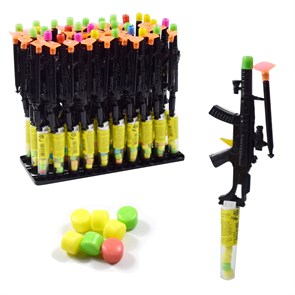 Драже Super Gun в тубе сахарное с игрушкой (Канди Клаб) (TOY030) 2 гр*12 бл*30 шт TOY030