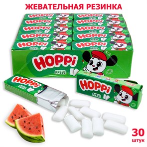 Жевательная резинка Hoppi подушки со вкусом Арбуза (9733) 13,2 гр*20 бл*30 шт 9733