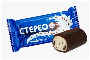 Конфеты Стерео 500 гр молочная начинка с хрустящими шариками 1 кор х 10 пак 74-46/ 18302