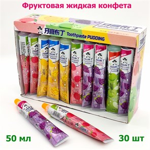 Фруктовая жидкая конфета в тюбике PUDDING (0041) 50 мл*1 кор х 10 бл х 30 шт 1-0250 / 0041