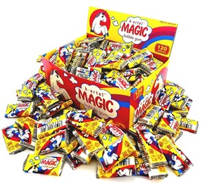 Жевательная резинка Kartel MAGIC (Единорог) с тату со вкусом тутти-фрутти (KAR05) 2,5гр*10 бл*120 шт KAR05