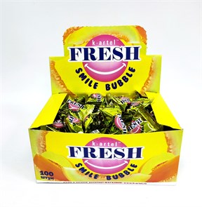 Жевательная резинка дражированная FRESH SMILE Bubble со вкусом Дыни (17h.x04) 3 гр*20 бл*100 шт 17h.x04