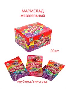 Мармелад жевательный Веселые ягодки (СКИФ) (МБ-1414) 11 гр*20 бл*30 шт МБ-1414