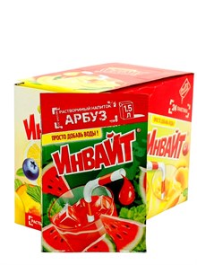 Растворимый напиток ИНВАЙТ-ЮПИ Арбуз (Канди Клаб) (INV023) 12 гр*6 бл*24 шт INV023