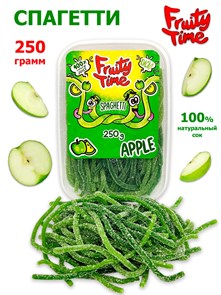 Мармелад жевательный Fruity Time кислый со вкусом зеленого Яблока Спагетти 250 гр*1 кор х 15 бл*1 шт 141 250 / 3899