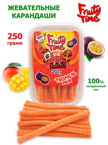 Мармелад жев. Fruity Time в обсыпке со вкусом Тропический микс Карандаши 250 гр*1 кор х 15 бл*1 шт 168 250 / 4155