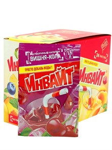 Растворимый напиток ИНВАЙТ-ЮПИ Вишня - Кола (Канди Клаб) (INV036) 12 гр*6 бл*24 шт INV036
