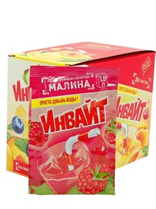 Растворимый напиток ИНВАЙТ-ЮПИ Малина (Канди Клаб) (INV028) 12 гр*6 бл*24 шт INV028