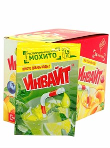Растворимый напиток ИНВАЙТ-ЮПИ Мохито (Канди Клаб) (INV033) 12 гр*6 бл*24 шт INV033