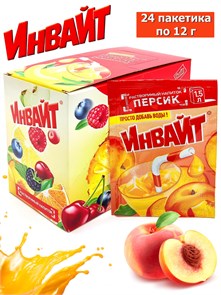 Растворимый напиток ИНВАЙТ-ЮПИ Персик (Канди Клаб) (INV032) 12 гр*6 бл*24 шт INV032