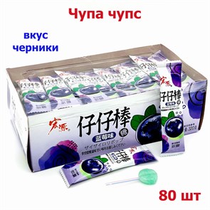 Чупа Чупс со вкусом Черники (8856) 4 гр*1 кор х 24 бл х 80 шт 8566