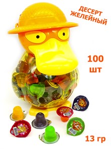Десерт желейный в копилке (с изображением Утконоса) (Канди Клаб) (JEL111) 13 гр*6 банок*100 шт JEL111