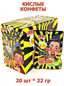 Кислые конфеты Delicious Лимон (2577) 22 гр*1 кор х 12 бл х 20 шт 2577