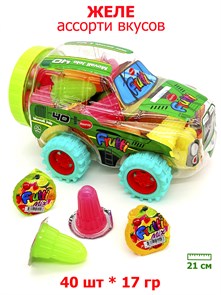 Желе FRUTTI Mini Car ассорти вкусов (11016) 17 гр*12 банок*40 шт 11016