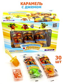 Карамель Веселая кисточка с джемом (СКИФ) (МБ-1451) 10 гр*20 бл*30 шт МБ-1451