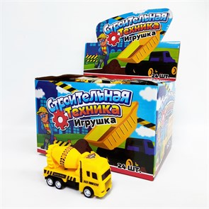 Игрушка Строительная техника (УТ-2224) 1 кор*12 бл*24 шт УТ-2224