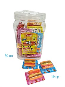 Мармелад Хот-дог (4740) 10 гр*1 кор х 20 банок х 30 шт 4740