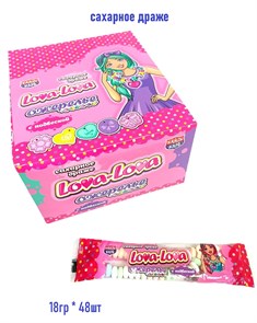 Драже Lova-Lova сахарное Ожерелье с подвеской (Канди Клаб) (DRG067) 18 гр*12 бл*48 шт DRG067