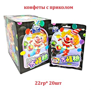 Конфеты с приколом Клоун жонглер Dipin (7419) 22 гр*1 кор х 12 бл х 20 шт 7419