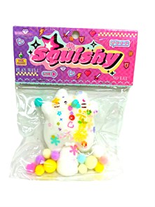 Игрушка - антистресс давилка Кошечка с шариками в пакете 10 см  00-6550 00-6550
