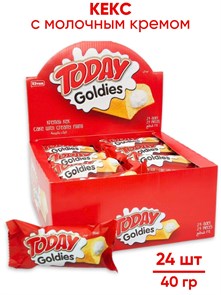Кекс Today Goldies - Cake with Milk Cream с молочным кремом (2616) 40 гр*6 бл*24 шт 2616