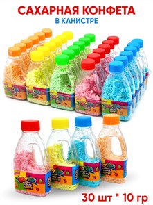 Конфета сахарная Скутер Color candy в канистре (Кислый горошек) (DE-118) 10 гр*24 бл*30 шт DE-118