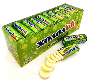 Конфеты Холодок таблетированные со вкусом АНАНАСА в стике (DE-051) 15гр*24 бл*30 шт DE-051