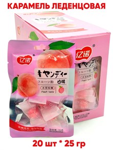 Карамель леденцовая Yinuo со вкусом Персика (1188) 25 гр*1 кор х 12 бл х 20 шт 1188