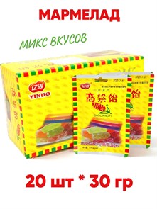 Мармелад Gaoliangyi микс вкусов (20297) 30 гр*1 кор х 12 бл х 20 шт 20297