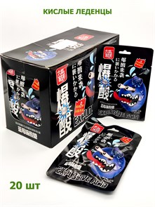 Кислые леденцы Взрывная кислота Черника (9660) 22 гр*1 кор х 12 бл х 20 шт 9660