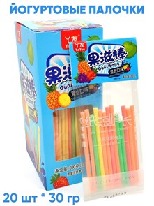 Йогуртовые палочки фруктовые Guozibang (21467) 30 гр*1 кор х 12 бл х 20 шт 21467
