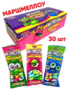 Маршмеллоу хрустящий Монстр Хрустямба (Канди Клаб) (ZEF052) 13 гр*12 бл*30 шт ZEF052