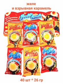 Желе Sweet Lunch со взрывной карамелью на ленте (Danli) (23919) 26 гр*10 пак*40 шт 23919