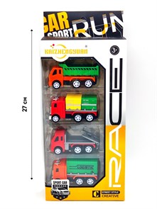 Набор Грузовых машин (4 шт) в коробке 12 х 27 см KZ957-018 KZ957-018
