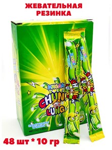 Жевательная резинка Chunga Lunga со вкусом Яблока с кислым порошком (70941) 10 гр*12 бл*48 шт 70941
