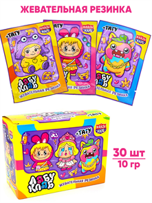 Жевательная резинка Лабу Клаб с татуировкой (Канди Клаб) (GUM109) 10 гр*12 бл*30 шт GUM109