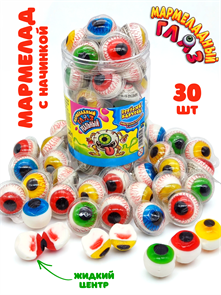 Мармелад жевательный Мармеладный глаз с начинкой на блистере (CM-380) 9 гр*20 бл*30 шт CM-380