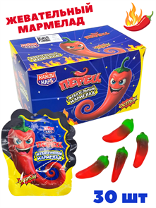 Мармелад жевательный Crazy Gummy Перец сладко-острый (Канди клаб) (MAR201) 20 гр*12 бл*30 шт MAR201