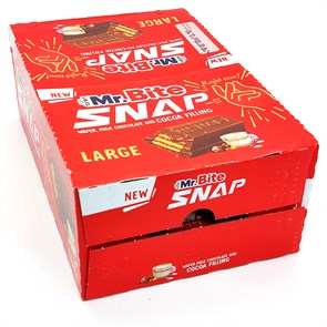 Вафля Mr.Bite SNAP (Toren) с Шоколадным кремом в молочном шоколаде (TN753) 35 гр*6 бл*24 шт TN753