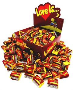 Жевательная резинка LOVE IS ЛОВИС Вишня - лимон (39603) 4,2 гр*20 бл*100 шт GUN003/39603/шк415852314