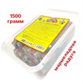 Мармеладная радуга 1500гр ремешки в кислой обсыпке с Фруктовым вкусом (CM-231) 1кор*8 бл*1 шт CM-231