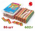 Мармелад CRAZY GUMMY CRAZY BELT ремешки в кислой обсыпке тутти-фрутти (MAR118) 602 гр*12 банок*1 шт MAR118 - фото 13218