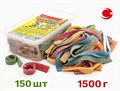Мармелад CRAZY GUMMY CRAZY BELT ремешки в кислой обсыпке ассорти (MAR116) 1500 гр*8 банок*1 шт MAR116 - фото 13222
