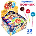 Карамель на неоновой палочке Лучистик Пончик ассорти (Канди клаб) (CAR156-2) 10гр*12бл*30 шт CAR058/ CAR156 - фото 14224