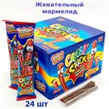 Мармелад CRAZY GUMMY CRAZY STICK трубочки в кислой обсыпке Кола (MAR133) 20 гр*12 бл*24 шт MAR133 - фото 15188