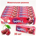Жевательная резинка WELL подушечки без сахара Черешня (0064) 13,2 гр*1 кор х 20 бл х 30 шт 0064 - фото 15223