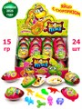 Печенье с шоколадной пастой и игрушкой ШОКОПРИЗ Змейка (Канди Клаб) (EGG060) 15 гр*12 бл*24 шт EGG060 - фото 17502
