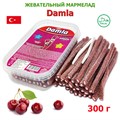 Мармелад DAMLA Кислые карандаши с посыпкой (Вишня) Tayash (1945) 300 гр*1кор х 24 контейнера*1 шт 1945 - фото 17646