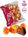 Конфеты Chokolate caramel 1 кг шоколадные помадные карамельный шоколад (48 шт/21 гр) 1 кор х 5 пак 66-25/ 07009 - фото 18505