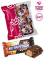 Конфеты Стартуем 1 кг мягкая карамель с нугой и арахисом в шоколаде (50 шт/20 гр) 1 кор х 4 пак*1 шт 74-88/ 21609 - фото 18511
